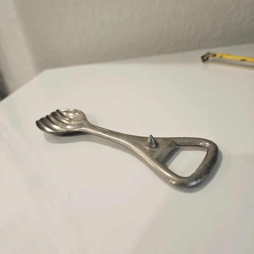 Vintage Germany bottle opener and butter multitool Garnieta Wilesco Spoon